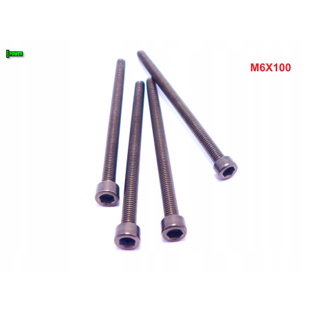 M6x100 śruba tytanowa imbusowa din 912 iso 4762 tytan grade 2