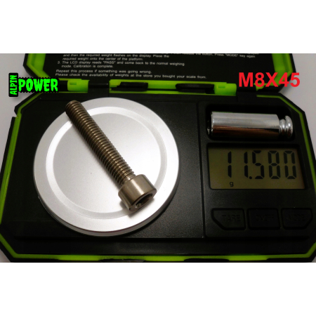 M8x45 śruba tytanowa imbusowa din 912 iso 4762 tytan grade 2