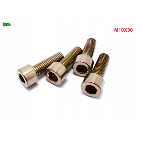 M10x30 śruba tytanowa imbusowa din 912 iso 4762 tytan grade 2