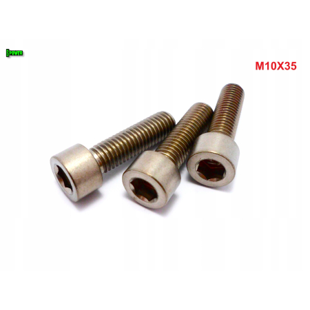 M10x35 śruba tytanowa imbusowa din 912 iso 4762 tytan grade 2