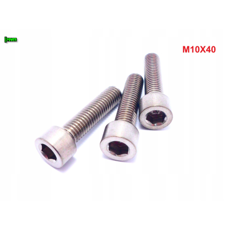 M10x40 śruba tytanowa imbusowa din 912 iso 4762 tytan grade 2