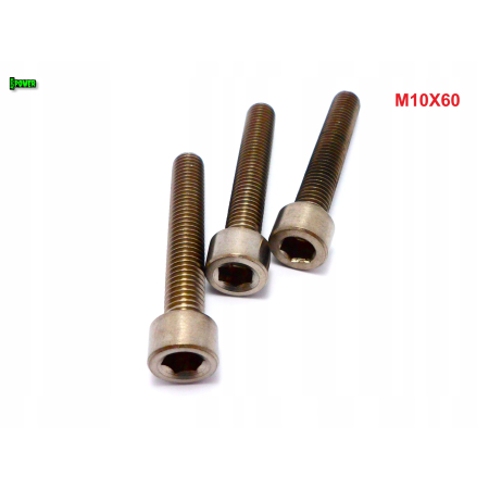 M10x60 śruba tytanowa imbusowa din 912 iso 4762 tytan grade 2