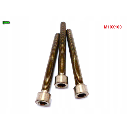 M10x100 śruba tytanowa imbusowa din 912 iso 4762 tytan grade 2