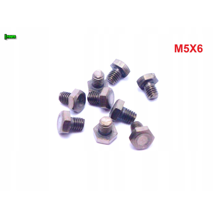 M5x6 śruba tytanowa sześciokątna din 933 iso 4017 tytan grade 2