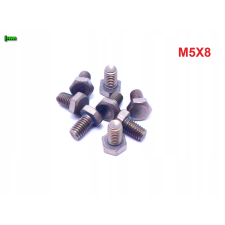 M5x8 śruba tytanowa sześciokątna din 933 iso 4017 tytan grade 2