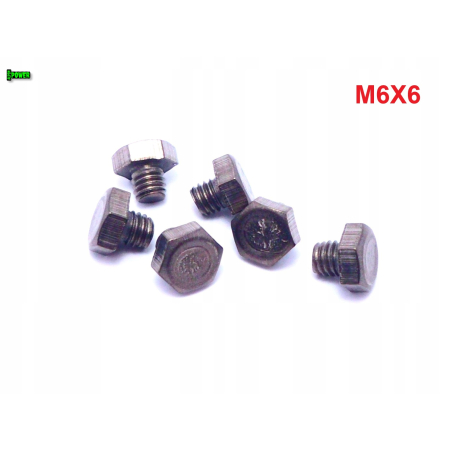 M6x6 śruba tytanowa sześciokątna din 933 iso 4017 tytan grade 2