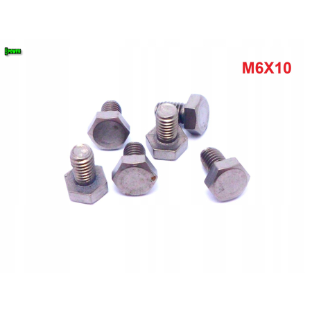 M6x10 śruba sześciokątna tytanowa din 933 śruby tytanowe grade 2