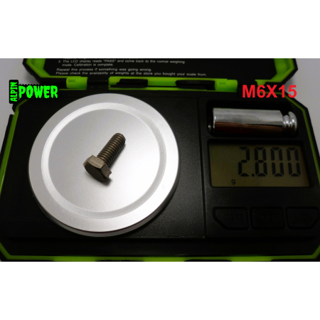 M6x15 śruba tytanowa din 933 tytan grade 2 śruby tytanowe