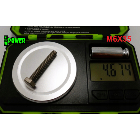 M6x35 śruba tytanowa sześciokątna din 933 iso 4017 tytan grade 2