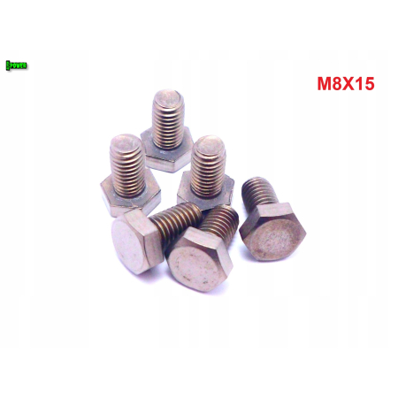 M8x15 śruba tytanowa sześciokątna din 933 iso 4017 tytan grade 2