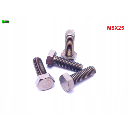 M8x25 śruba tytanowa sześciokątna din 933 iso 4017 tytan grade 2