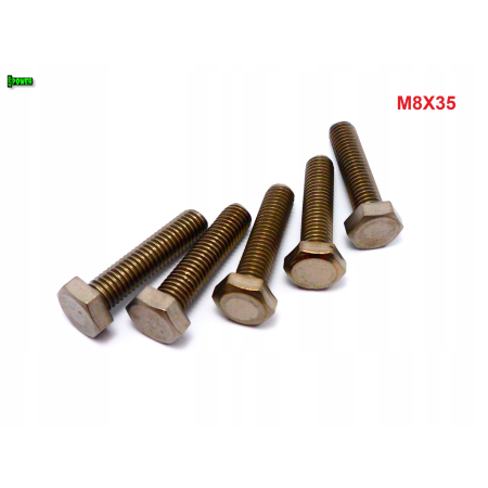 M8x35 śruba din 933 iso 4017 tytanowa grade 2