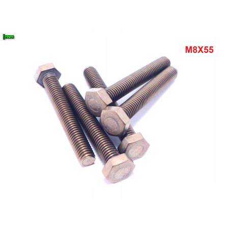 M8x55 śruba tytanowa sześciokątna din 933 iso 4017 tytan grade 2