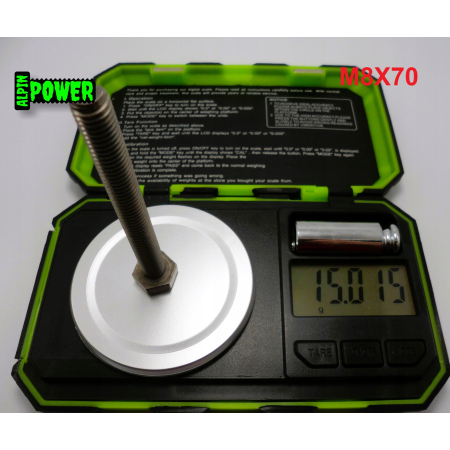 M8x70 śruba tytanowa sześciokątna din 933 iso 4017 tytan grade 2