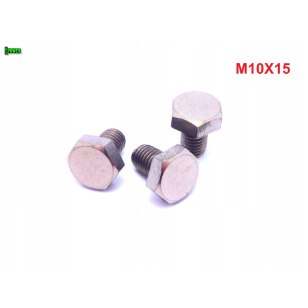 M10x15 śruba tytanowa sześciokątna din 933 iso 4017 tytan grade 2