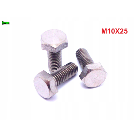 M10x25 śruba tytanowa sześciokątna din 933 iso 4017 tytan grade 2