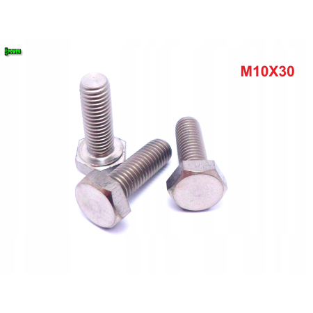 M10x30 śruba tytanowa sześciokątna din 933 iso 4017 tytan grade 2