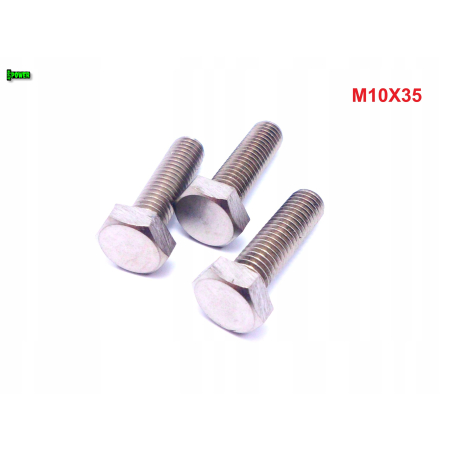M10x35 śruba tytanowa sześciokątna din 933 iso 4017 tytan grade 2