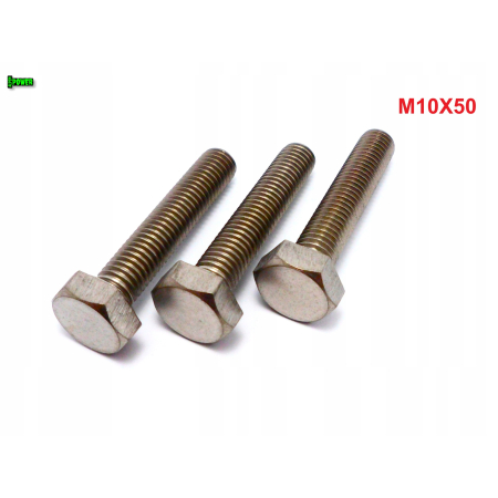 M10x50 śruba tytanowa sześciokątna din 933 iso 4017 tytan grade 2