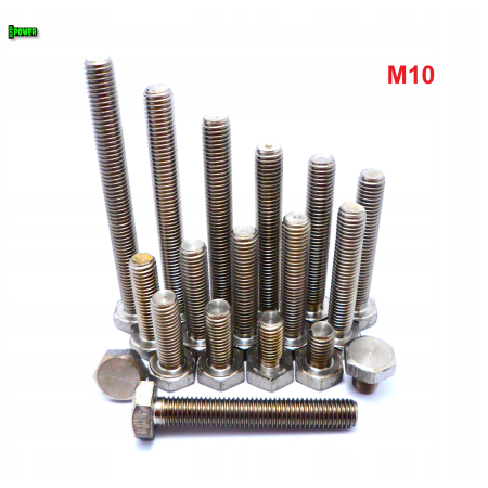 M10x50 śruba tytanowa sześciokątna din 933 iso 4017 tytan grade 2