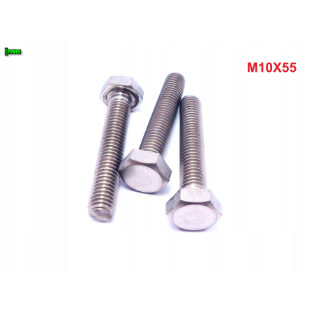 M10x55 śruba tytanowa sześciokątna din 933 iso 4017 tytan grade 2