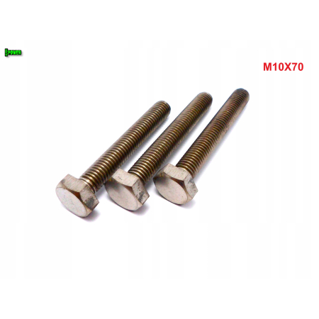M10x70 śruba tytanowa sześciokątna din 933 iso 4017 tytan grade 2