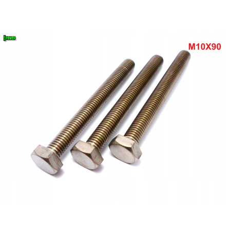 M10x90 śruba tytanowa sześciokątna din 933 iso 4017 tytan grade 2