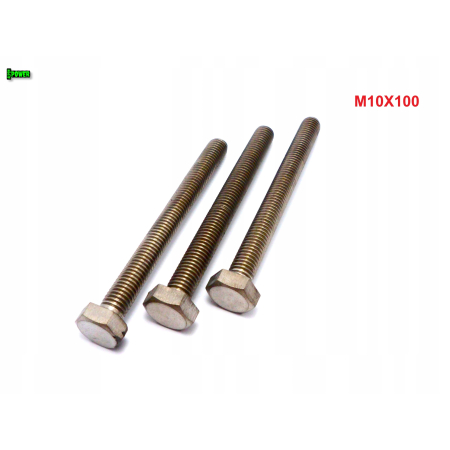 M10x100 śruba tytanowa sześciokątna din 933 iso 4017 tytan grade 2