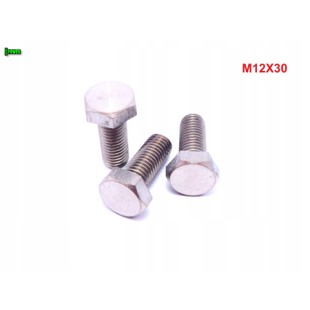 M12x30 śruba tytanowa sześciokątna din 933 iso 4017 tytan grade 2