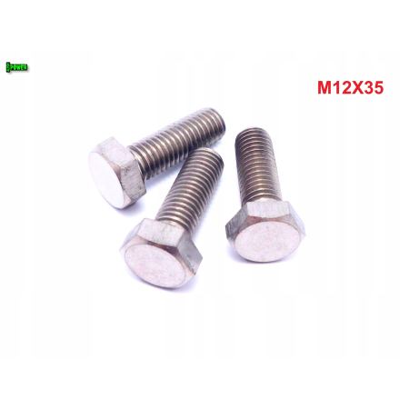 M12x35 śruba tytanowa sześciokątna din 933 iso 4017 tytan grade 2