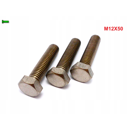 M12x50 śruba tytanowa sześciokątna din 933 iso 4017 tytan grade 2