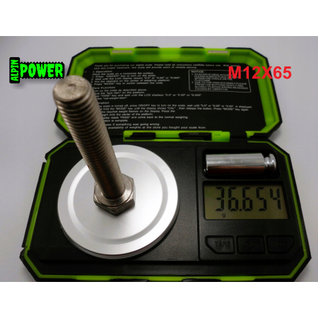 M12x65 śruba tytanowa sześciokątna din 933 iso 4017 tytan grade 2