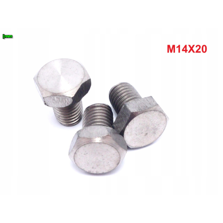 M14x20 śruba tytanowa sześciokątna din 933 iso 4017 tytan grade 2