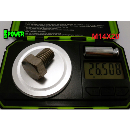 M14x20 śruba tytanowa sześciokątna din 933 iso 4017 tytan grade 2