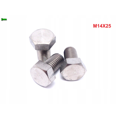 M14x25 śruba tytanowa sześciokątna din 933 iso 4017 tytan grade 2