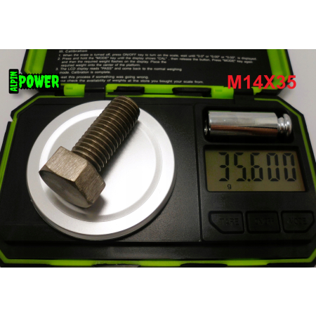 M14x35 śruba tytanowa sześciokątna din 933 iso 4017 tytan grade 2