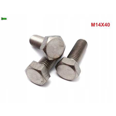 M14x40 śruba tytanowa sześciokątna din 933 iso 4017 tytan grade 2