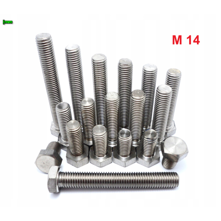 M14x40 śruba tytanowa sześciokątna din 933 iso 4017 tytan grade 2