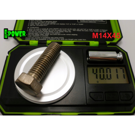 M14x45 śruba tytanowa sześciokątna din 933 iso 4017 tytan grade 2