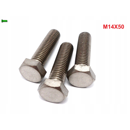 M14x50 śruba tytanowa sześciokątna din 933 iso 4017 tytan grade 2