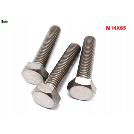 M14x65 śruba tytanowa sześciokątna din 933 iso 4017 tytan grade 2