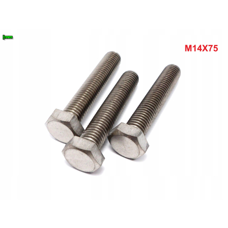 M14x75 śruba tytanowa sześciokątna din 933 iso 4017 tytan grade 2
