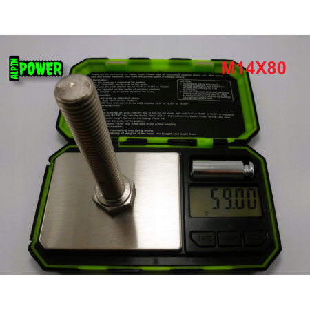 M14x80 śruba tytanowa sześciokątna din 933 iso 4017 tytan grade 2