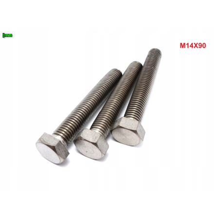 M14x90 śruba tytanowa sześciokątna din 933 iso 4017 tytan grade 2