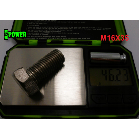 M16x35 śruba tytanowa sześciokątna din 933 iso 4017 tytan grade 2