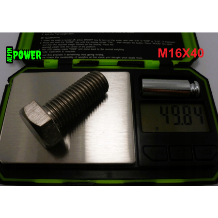 M16x40 śruba tytanowa sześciokątna din 933 iso 4017 tytan grade 2