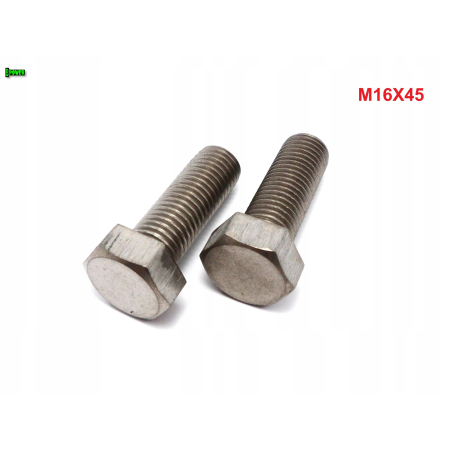 M16x45 śruba tytanowa sześciokątna din 933 iso 4017 tytan grade 2