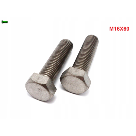 M16x60 śruba tytanowa sześciokątna din 933 iso 4017 tytan grade 2