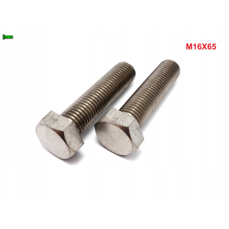 M16x65 śruba tytanowa sześciokątna din 933 iso 4017 tytan grade 2