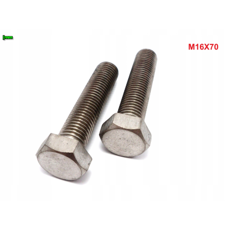 M16x70 śruba tytanowa sześciokątna din 933 iso 4017 tytan grade 2